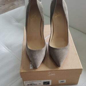 Elegant Suede Christian Louboutin Pumps